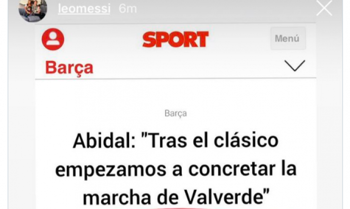 Messi ODPOWIADA Abidalowi na Instagramie